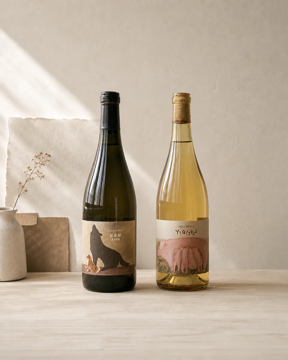 IKKA WINES animal label system