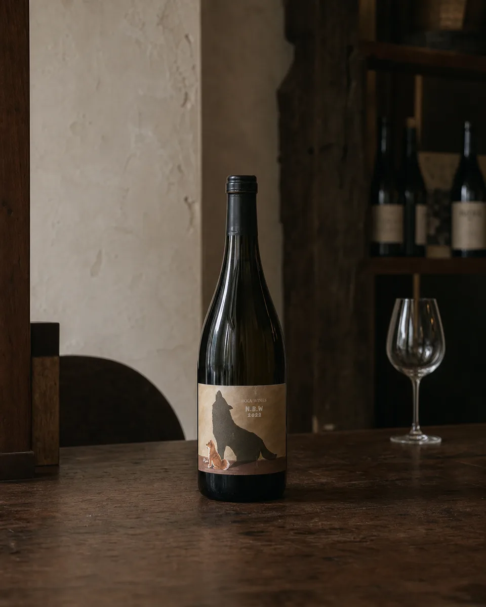 IKKA WINES dark label bottle