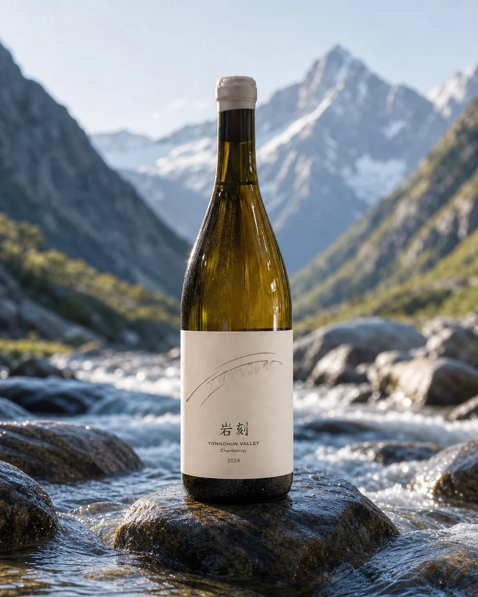 Yanker bottle standing in a mountain stream