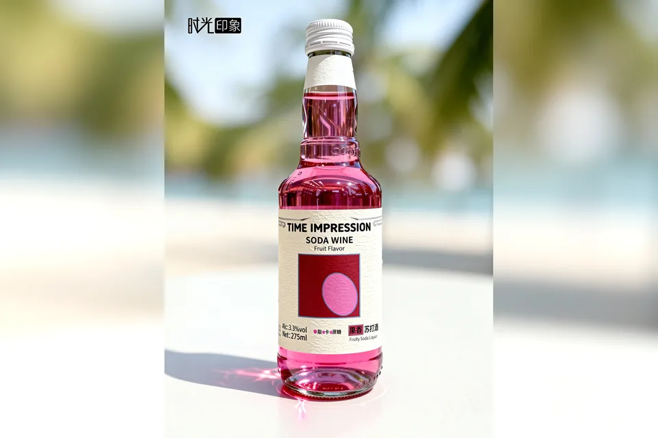 Time Impression bottle in poolside light
