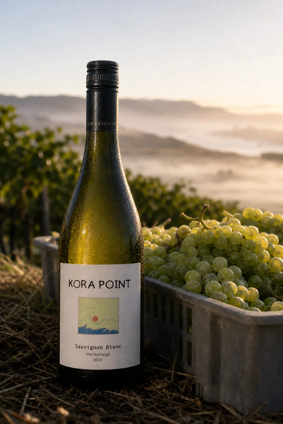 KORA POINT bottle during harvest