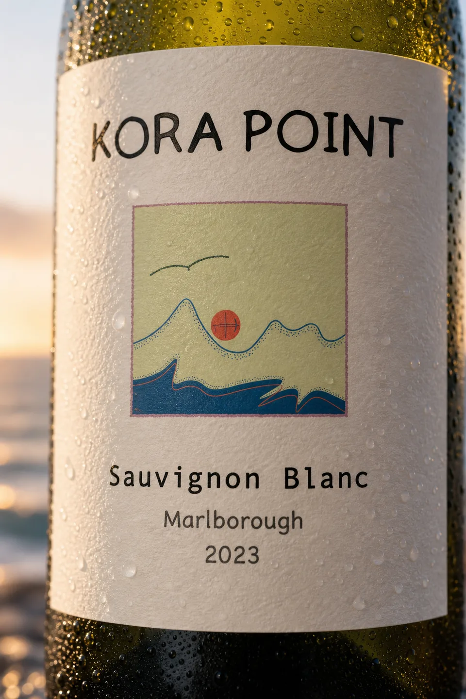 KORA POINT label close-up